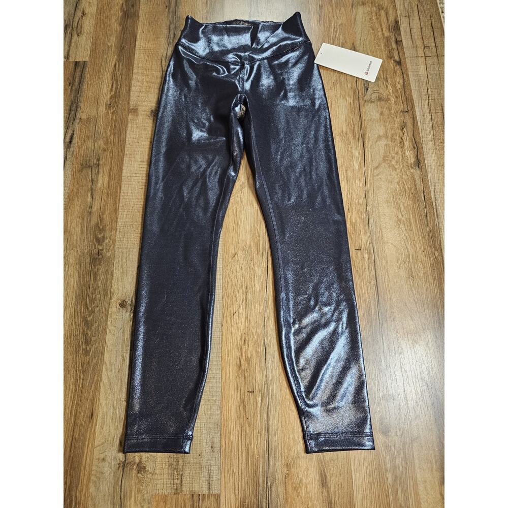 Lululemon Wunder Under Smooth Cover High Rise Tight "25 Legging Shine Foil New